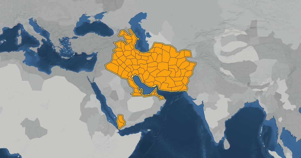 Map of the Sasanian Empire in AD 603, at its largest extent